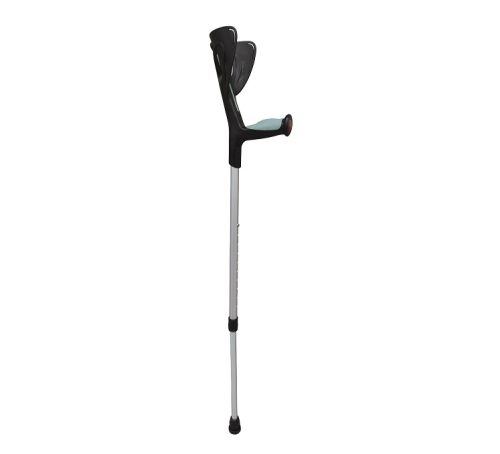 Kula łokciowa aluminiowa z miękkim uchwytem Armedical Softi Czarno Szare