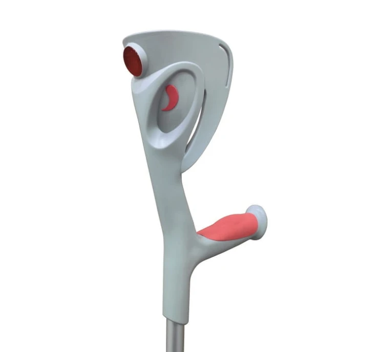 Kula łokciowa aluminiowa z miękkim uchwytem Armedical Softi Szare