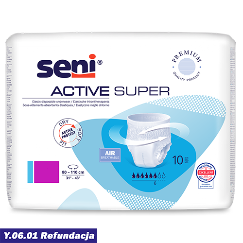 Majtki chłonne Seni Active Super – opakowanie 10 szt