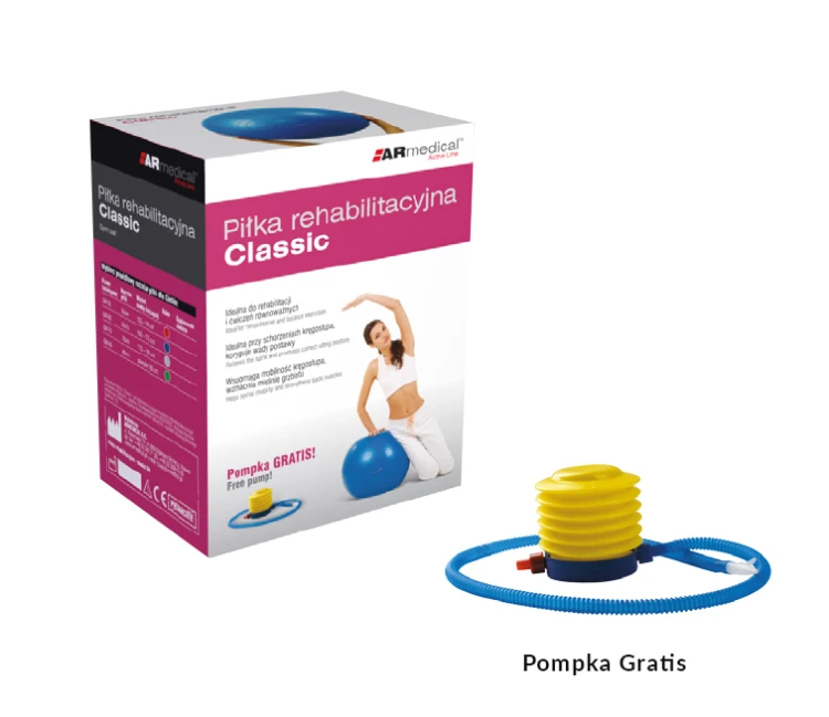 Piłka rehabilitacyjna „CLASSIC” ARmedical GM