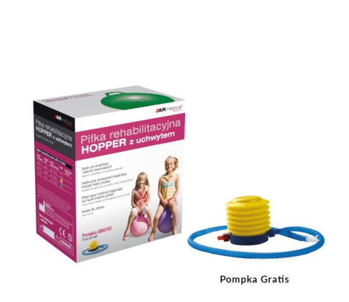 Piłka rehabilitacyjna „HOPPER” z uchwytem ARmedical HB1