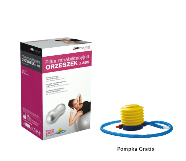 Piłka rehabilitacyjna „ORZESZEK” z ABS ARmedical