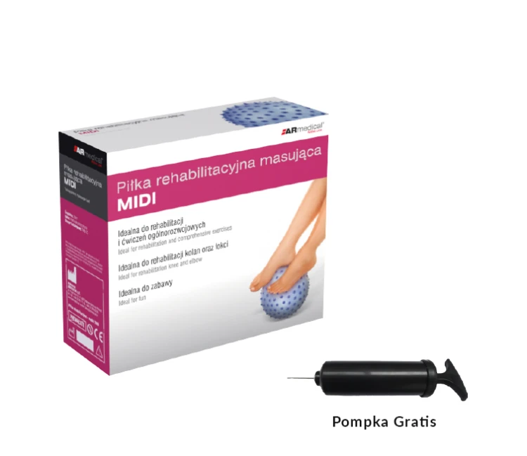 Piłka rehabilitacyjna masująca MIDI ARmedical