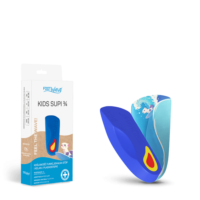 Wkładki ortopedyczne dla dzieci FootWave KIDS SUPI 3/4