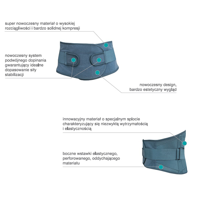 Pas lędźwiowo krzyżowy Armedical IMMOBILO PREMIUM BELT-XF AR-264