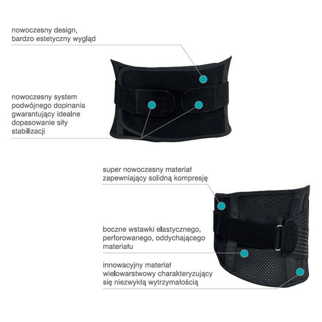 Pas lędźwiowo krzyżowy Armedical IMMOBILO PREMIUM BELT AR-263