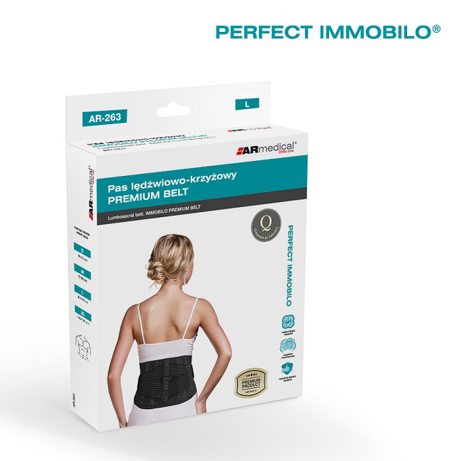 Pas lędźwiowo krzyżowy Armedical IMMOBILO PREMIUM BELT AR-263