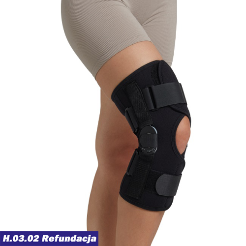 Neoprenowa orteza stawu kolanowego z regulacją kąta zgięcia zapinana Armedical IMMOBILO BRACE-RKZ AR-A-826