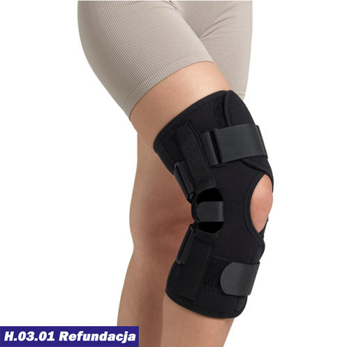 Neoprenowa orteza stawu kolanowego z zawiasami zapinana Armedical IMMOBILO STAB-Z AR-A-824