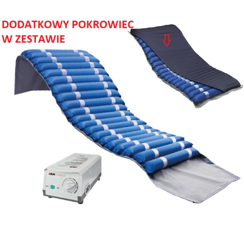 Materac pneumatyczny przeciwodleżynowy zmiennociśnieniowy Armedical Rurowy
