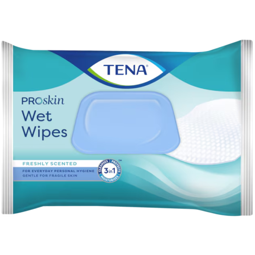 TENA Wet Wipes ProSkin – chusteczki nawilżane 3 w 1