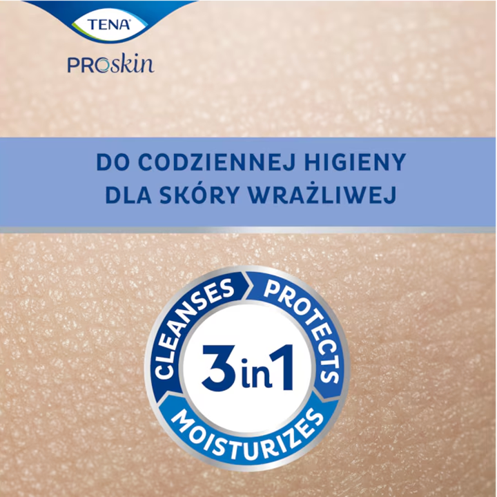 TENA Wet Wipes ProSkin – chusteczki nawilżane 3 w 1